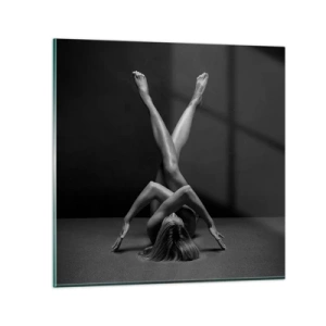 Obraz na skle - Geometria nahoty - 50x50 cm