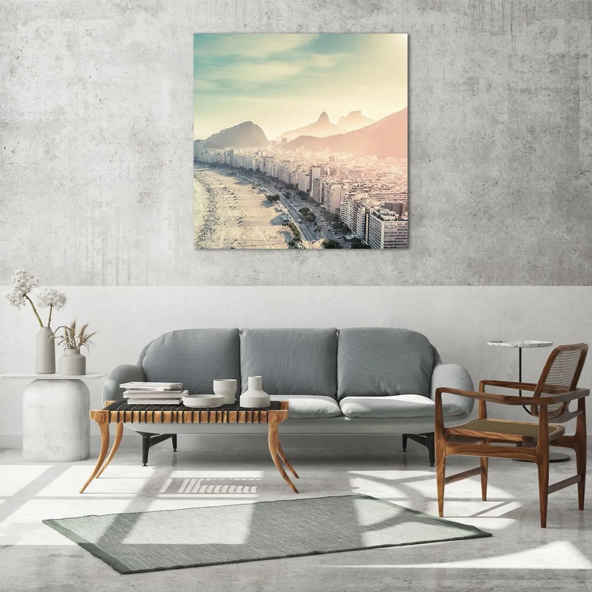 Obraz na skle - Večná dovolenka v Riu - 40x40 cm