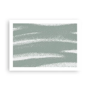 Plagát - Abstrakcia v zimnom štýle - 70x50 cm