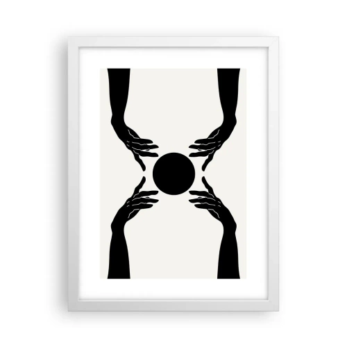 Plagát v bielom ráme - Tajné znamenie - 30x40 cm