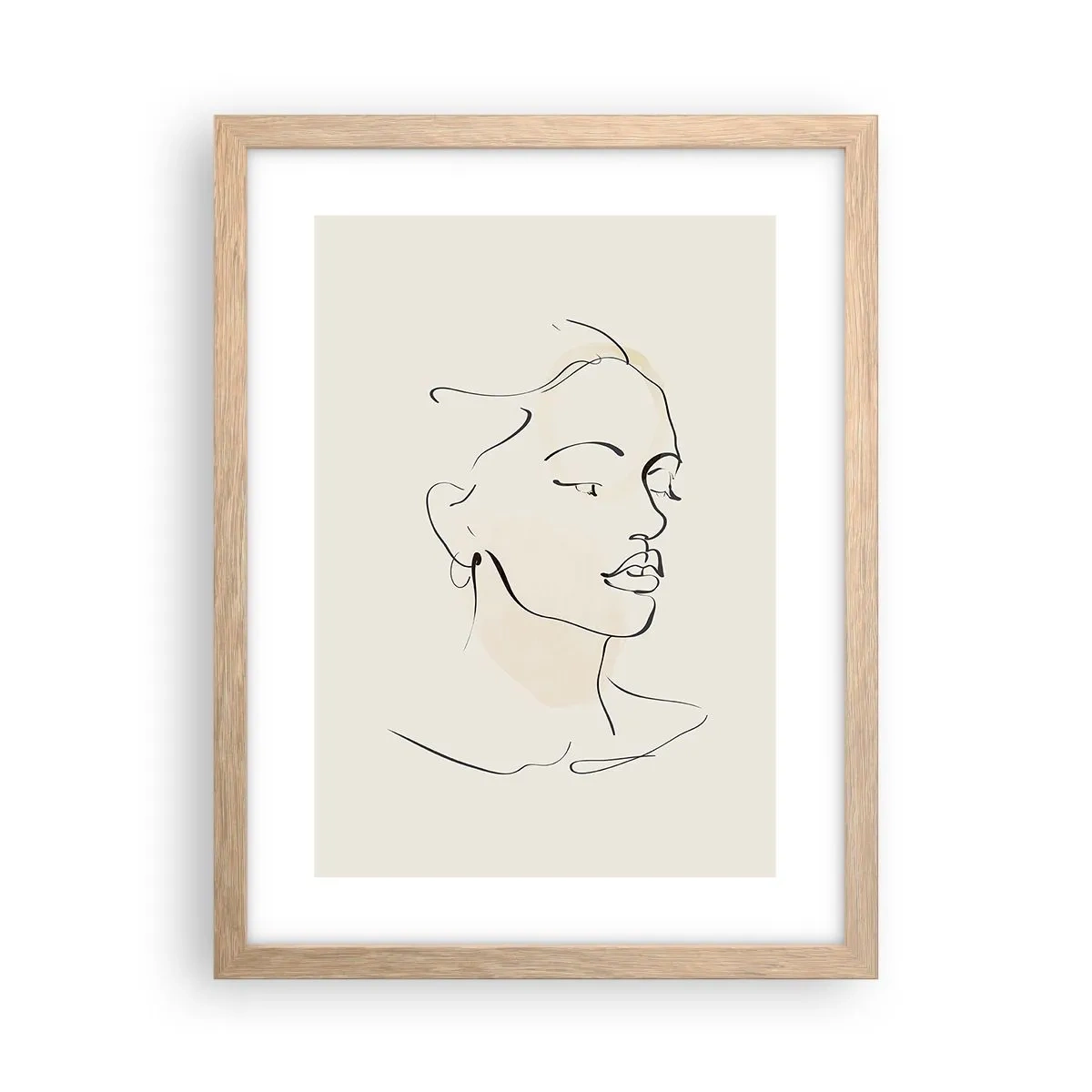 Plagát v ráme zo svetlého duba - Výrazným ťahom - 30x40 cm