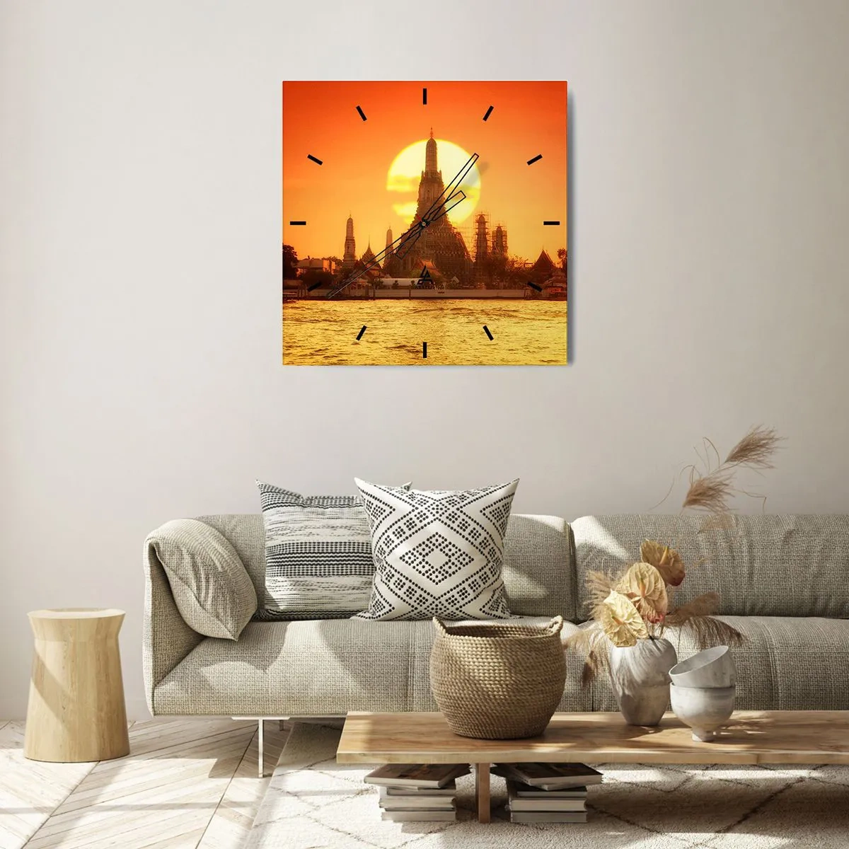 Nástenné hodiny - K slnku, vždy k slnku - 40x40 cm