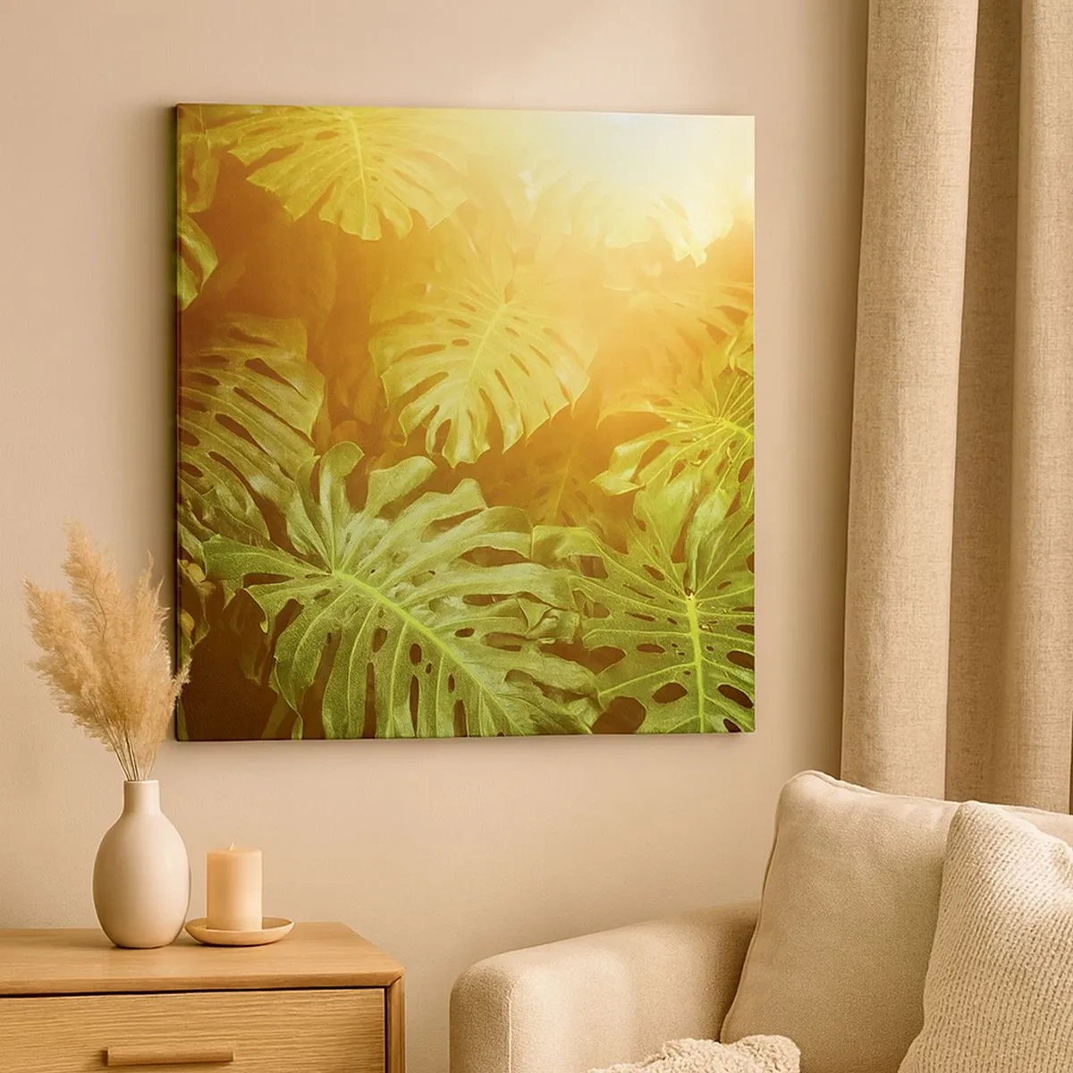 Obraz na plátne - Vstúpiť do zelene… - 30x30 cm