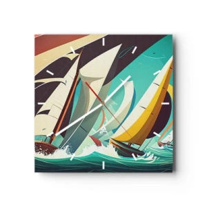 Nástenné hodiny - Ako vychádzať so živlami - 40x40 cm