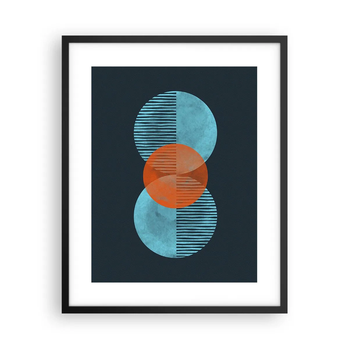 Plagát v čiernom ráme - Symetrická kompozícia - 40x50 cm