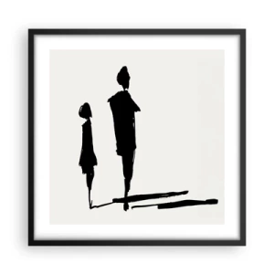 Plagát v čiernom ráme - Určite spolu? - 50x50 cm