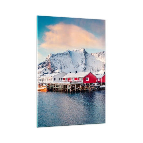 Obraz na skle - Severné útočisko - 70x100 cm