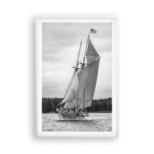 Plagát v bielom ráme - Bratia vetra - 61x91 cm