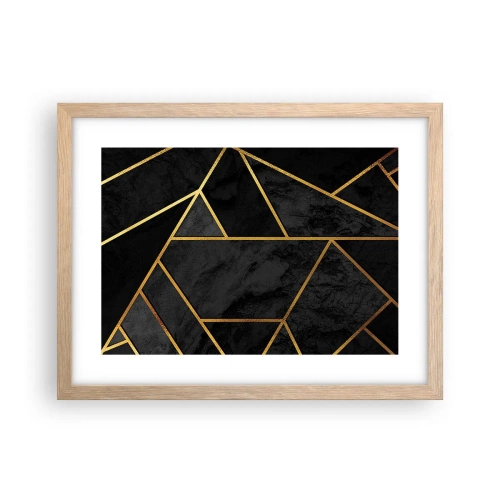 Plagát v ráme zo svetlého duba - Temnota a svetlo - 40x30 cm