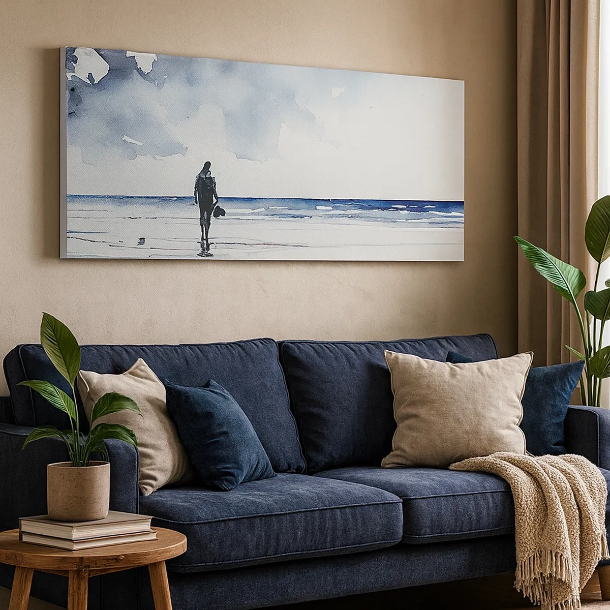 Obraz na plátne - Rozhovor s morom - 30x30 cm