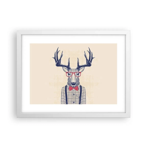 Plagát v bielom ráme - Zábavná extravagancia - 40x30 cm