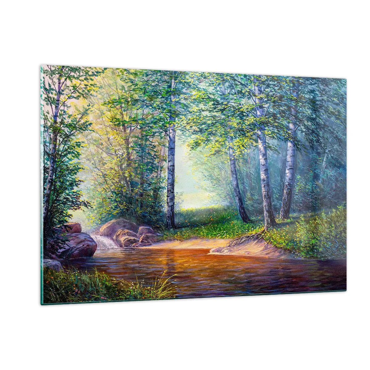 Obraz na skle - Idylické prostredie - 120x80 cm