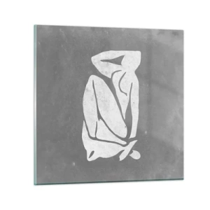 Obraz na skle - V zádumčivosti - 50x50 cm