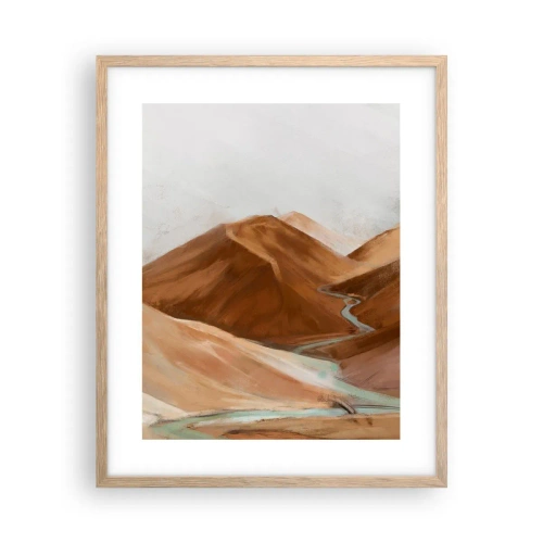 Plagát v ráme zo svetlého duba - K prameňu - 40x50 cm