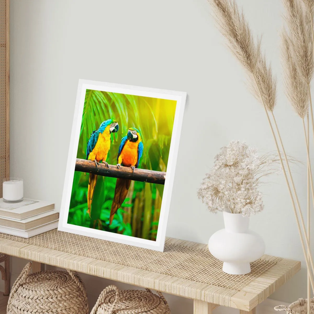 Plagát v bielom ráme - Počula si, že ona…? - 40x50 cm