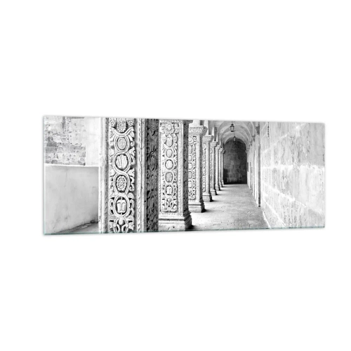 Obraz na skle - Kam…? - 140x50 cm