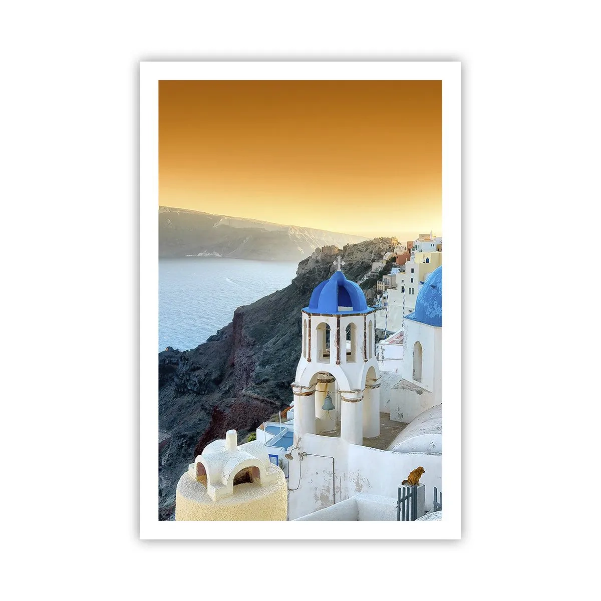Plagát - Santorini - v náruči skál - 61x91 cm