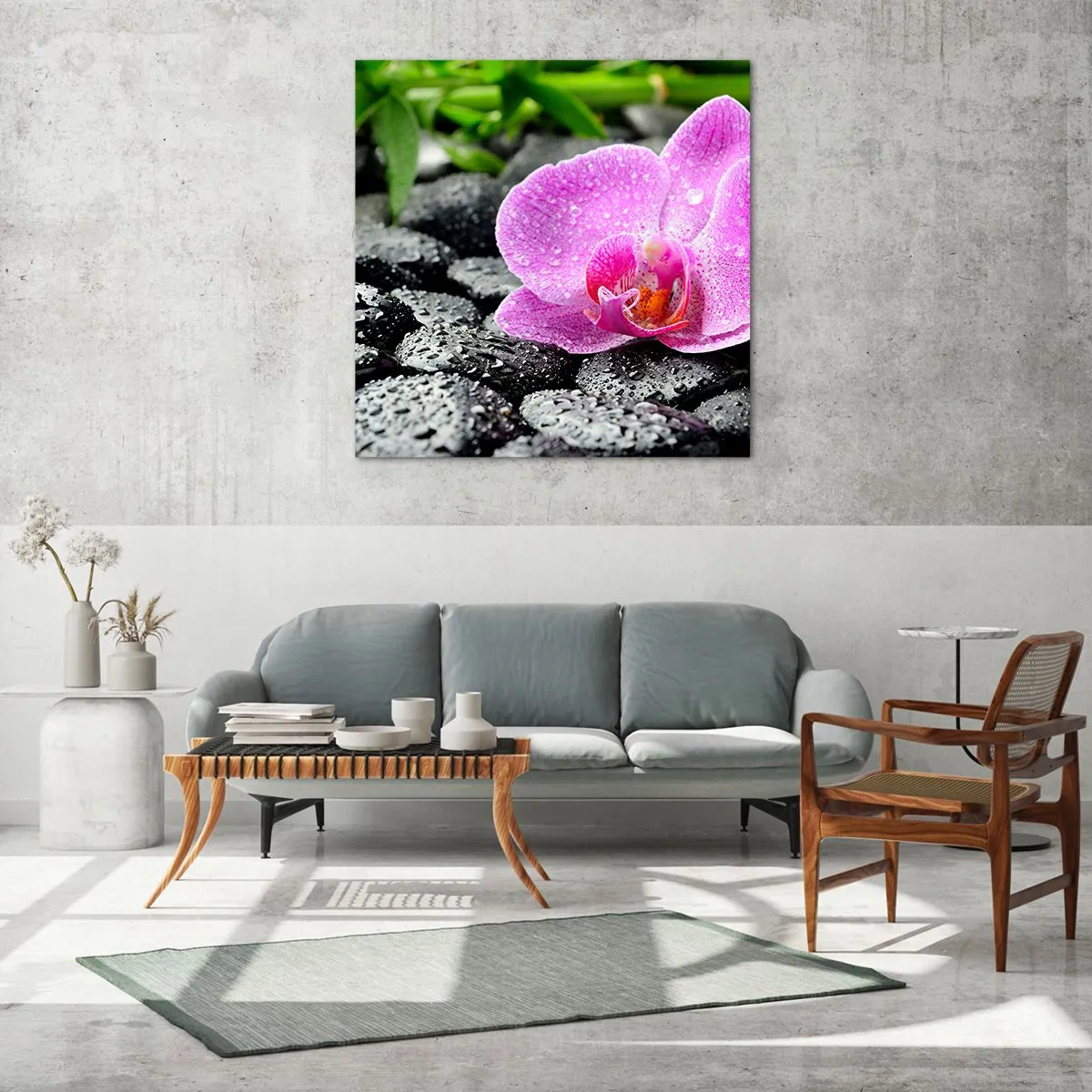 Obraz na skle - Ako otvorené srdce - 70x70 cm