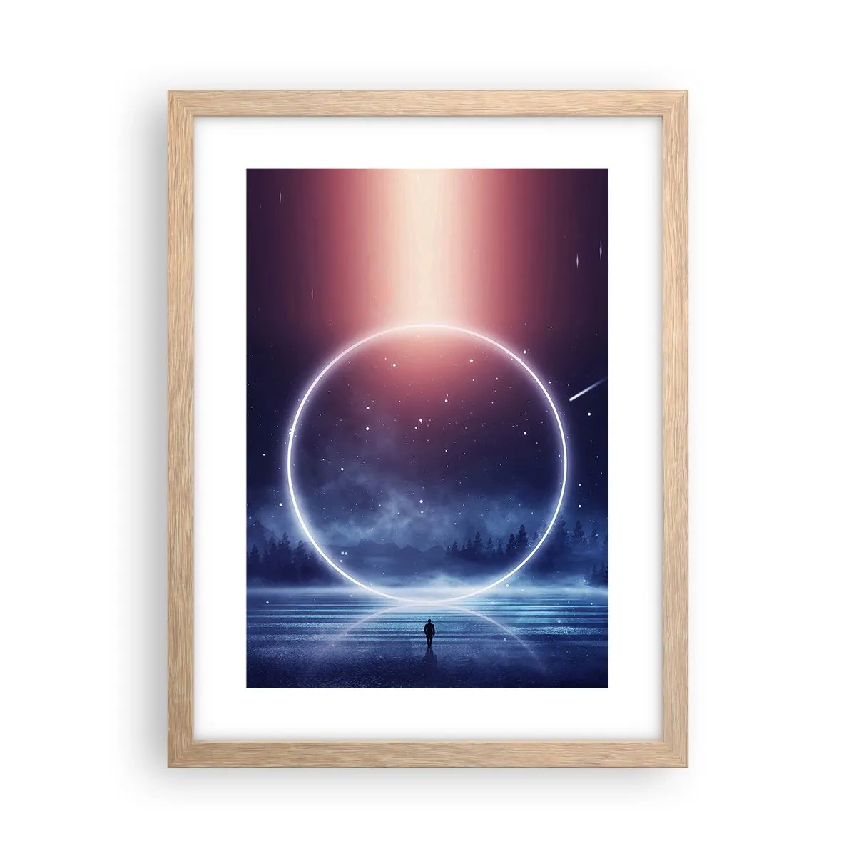 Plagát v ráme zo svetlého duba - Už sú tu... - 30x40 cm