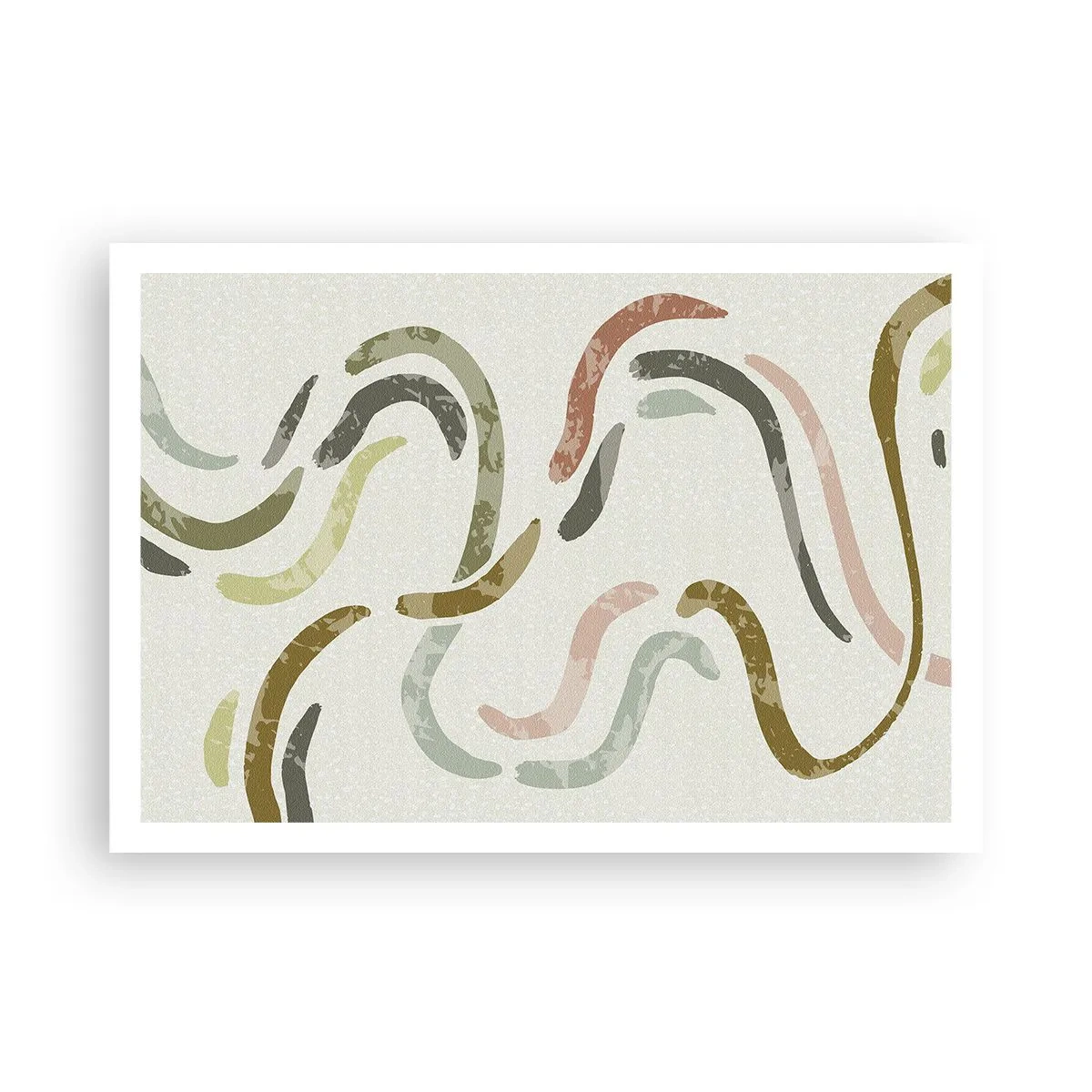 Plagát - Radostný tanec abstrakcie - 100x70 cm