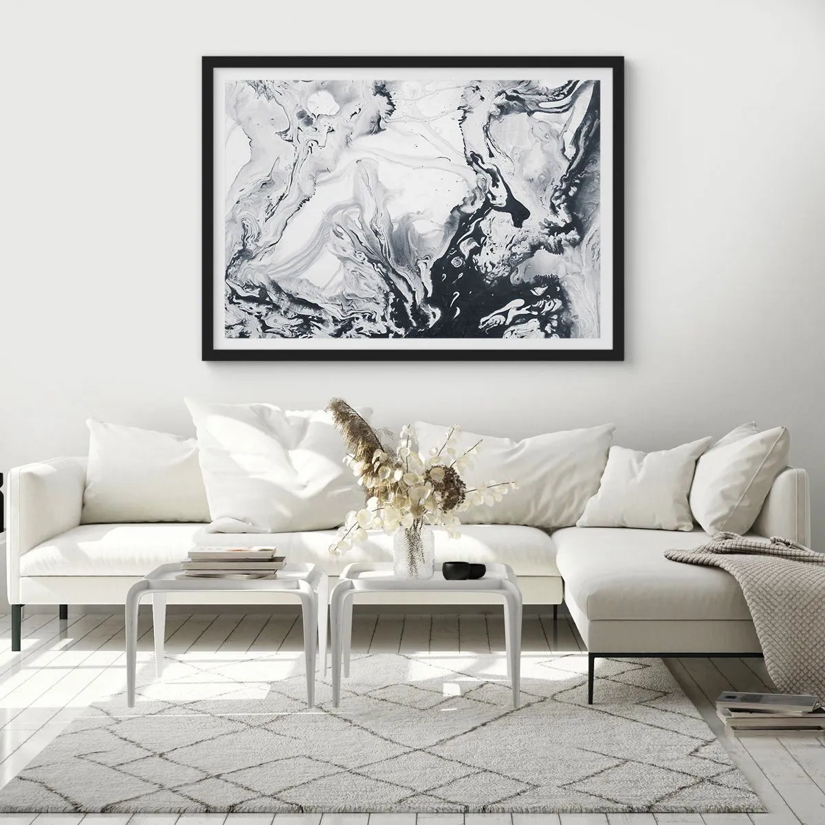 Plagát v čiernom ráme - Zemské vnútro - 91x61 cm