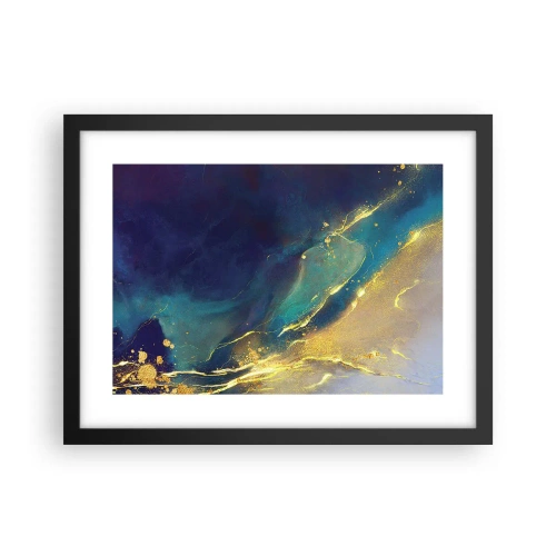 Plagát v čiernom ráme - Zlatý močiar - 40x30 cm