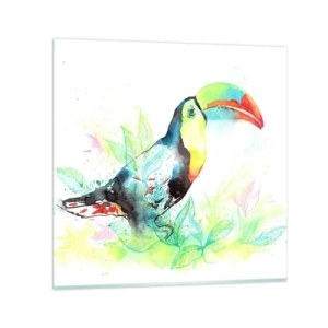 Obraz na skle - Farebný ako Južná Amerika - 70x70 cm