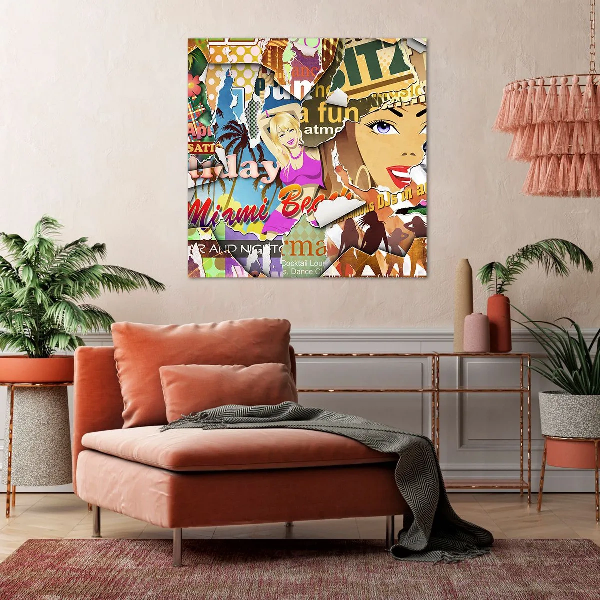 Obraz na plátne - Prázdninová retrospektíva - 50x50 cm