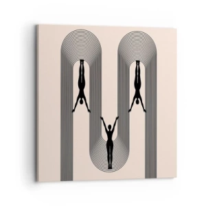 Obraz na plátne - Hore nohami - 70x70 cm