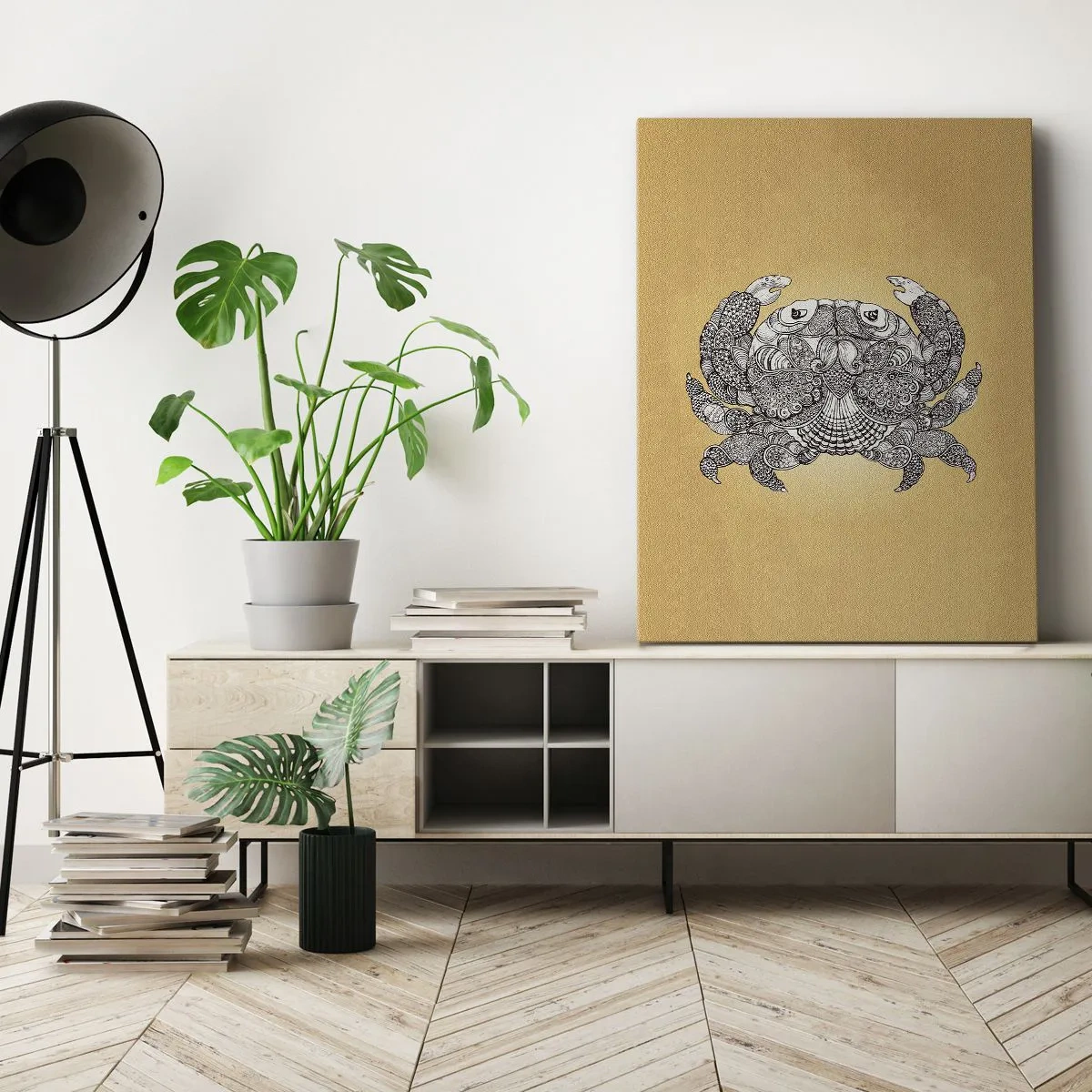 Obraz na plátne - Príbehy pána Kraba - 45x80 cm