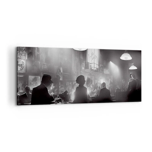Obraz na plátne - V jazzovej atmosfére - 100x40 cm