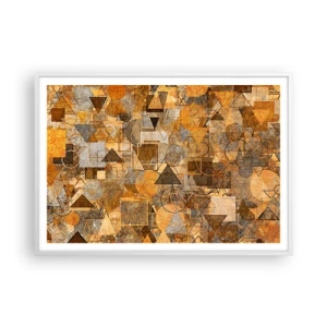 Plagát v bielom ráme - Svet zachytený do tvaru - 100x70 cm