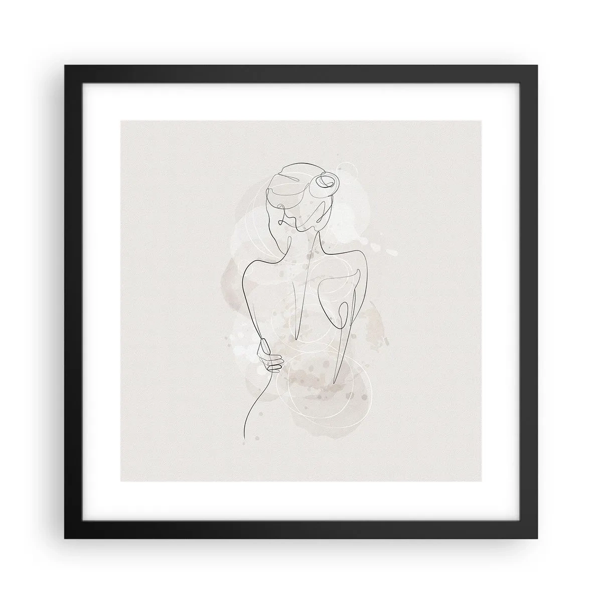 Plagát v čiernom ráme - Ako citlivý nástroj - 40x40 cm