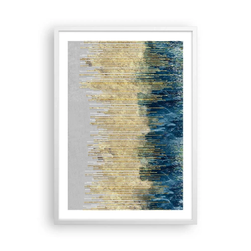 Plagát v bielom ráme - Pozlátená hranica - 50x70 cm