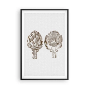 Plagát v čiernom ráme - Hodiny anatómie - 61x91 cm