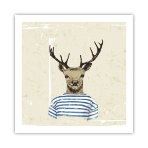 Plagát - Pretože mám rád pruhované košele! - 60x60 cm