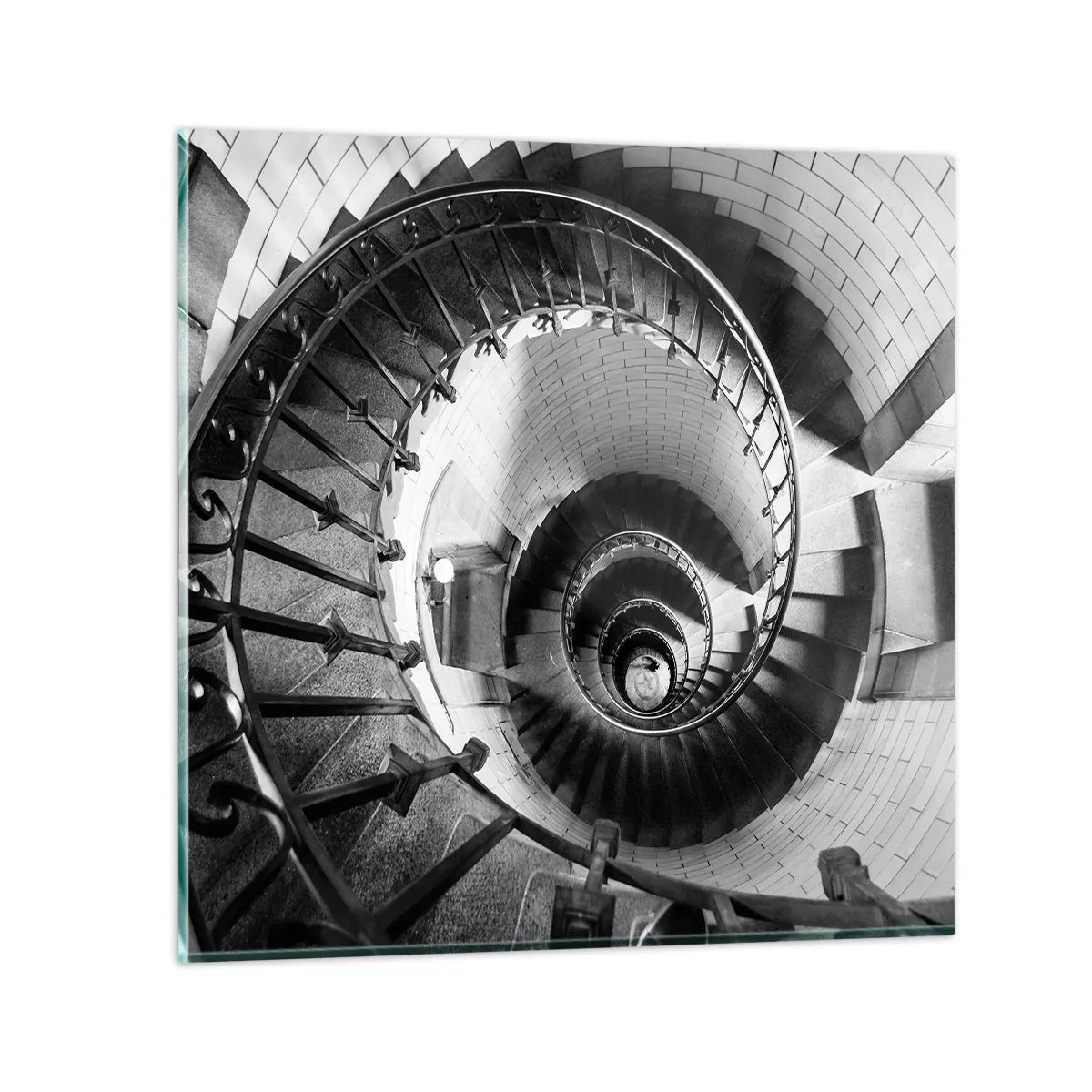 Obraz na skle - Len vyššie a vyššie - 40x40 cm