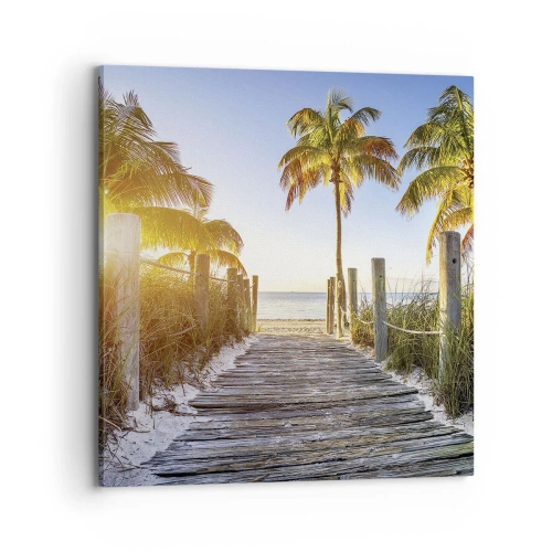 Obraz na plátne - Priamo do raja - 70x70 cm