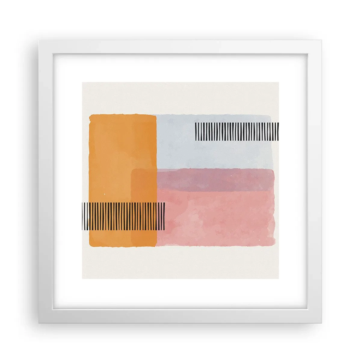 Plagát v bielom ráme - Z rohu do rohu - 30x30 cm