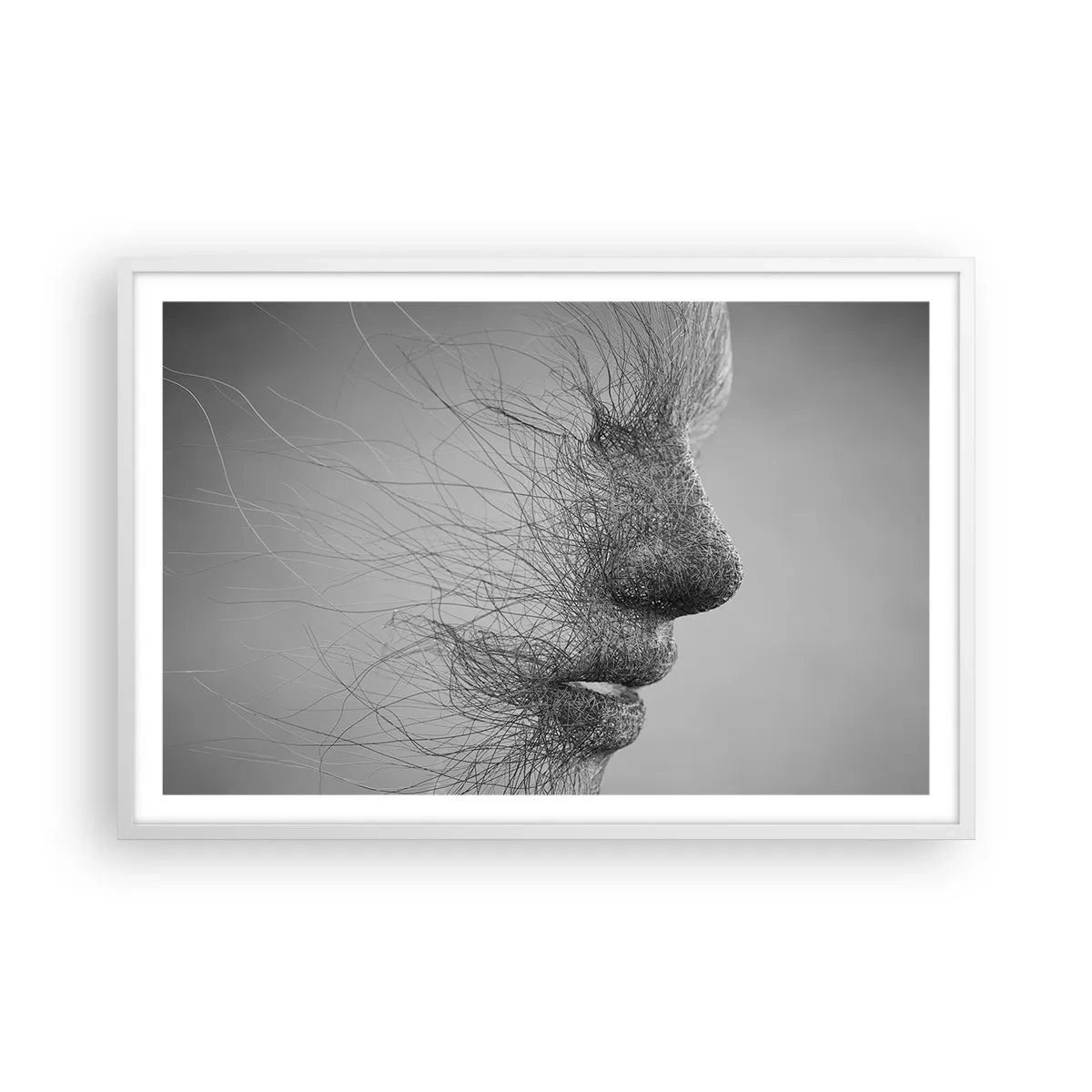 Plagát v bielom ráme - Duch vetra - 91x61 cm