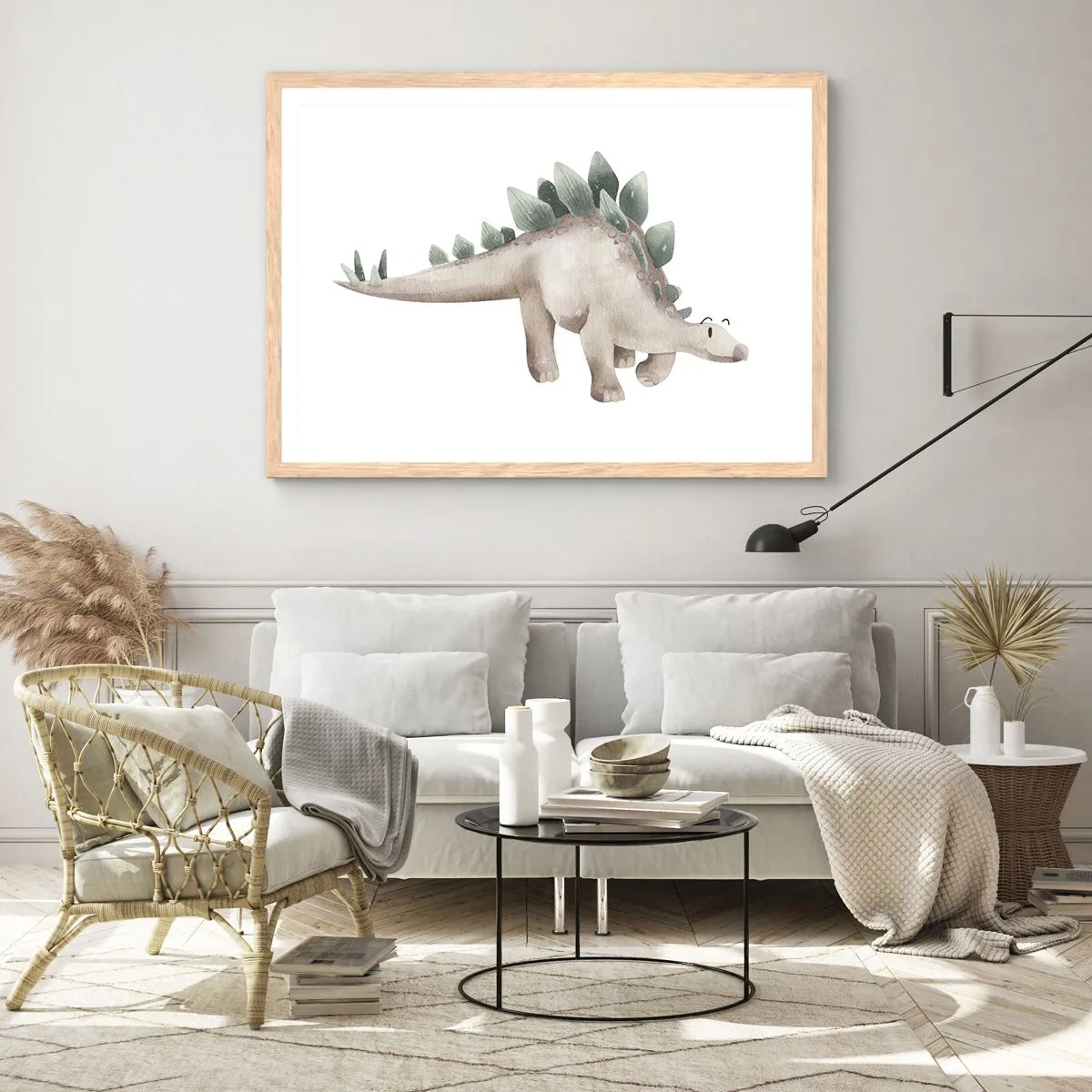 Plagát v ráme zo svetlého duba - Váš priateľ - 100x70 cm
