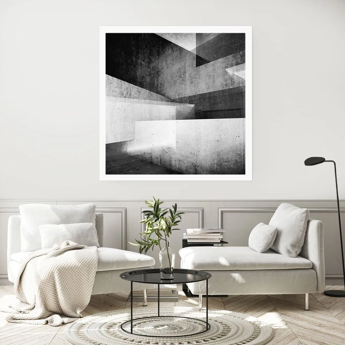 Plagát - Štruktúra priestoru - 60x60 cm