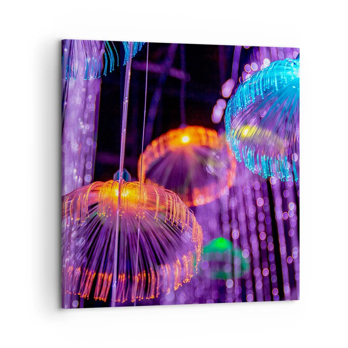 Obraz na plátne - Svetelná fontána - 50x50 cm