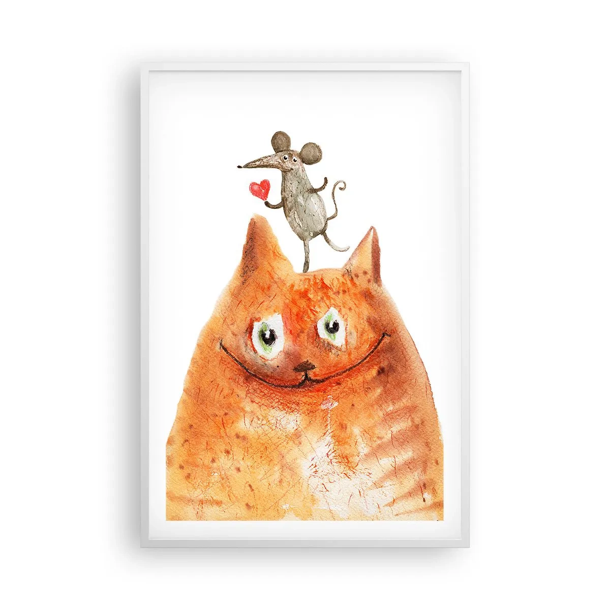 Plagát v bielom ráme - Paradoxy lásky - 61x91 cm