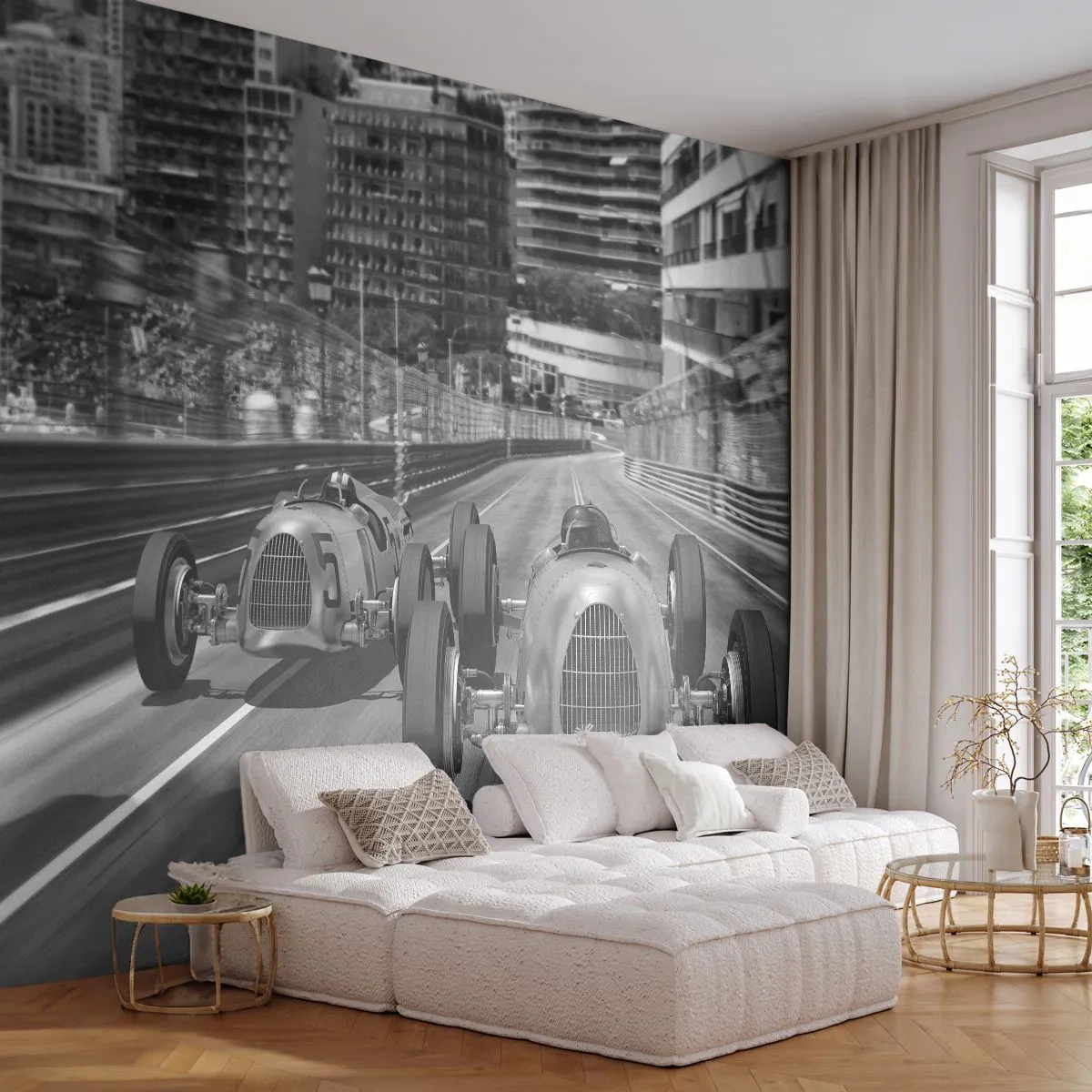 Fototapeta na mieru Premium Canvas - Kedysi dávno v Monte Carle - Automobilový priemysel, Závod, Vintage