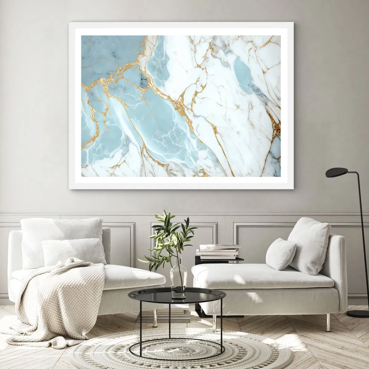 Plagát v bielom ráme - Bohatstvo kameňa - 40x30 cm
