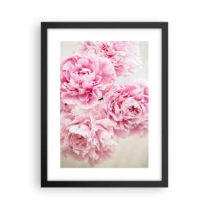Plagát v čiernom ráme - V ružovom prepychu - 30x40 cm