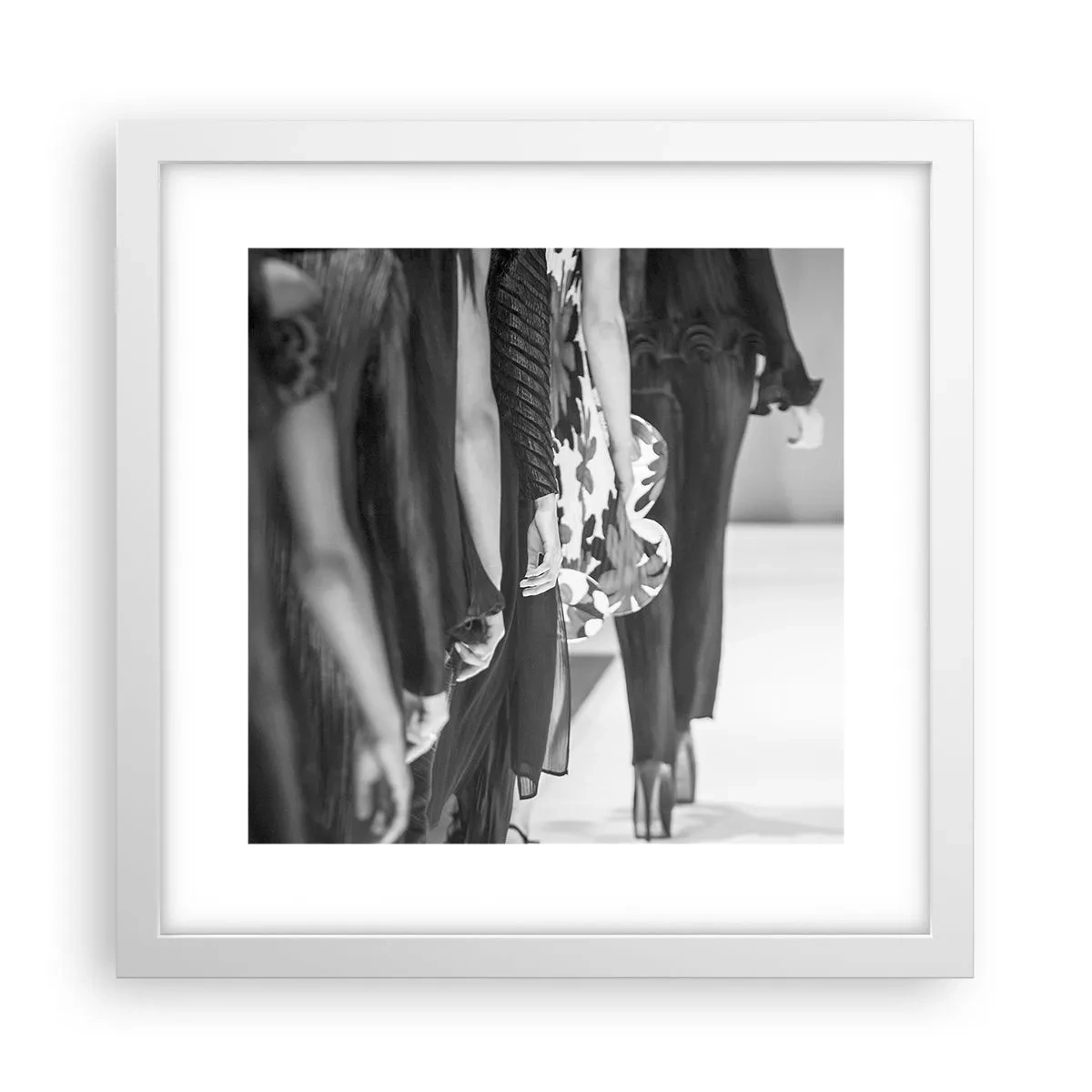 Plagát v bielom ráme - Štýlový sprievod - 30x30 cm