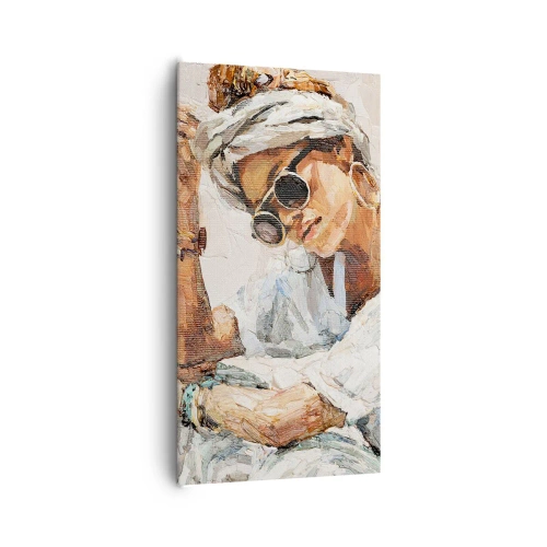 Obraz na plátne - Portrét v plnom slnku - 65x120 cm