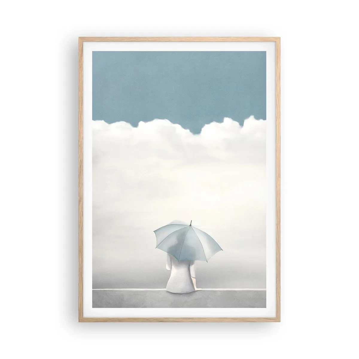 Plagát v ráme zo svetlého duba - Na hrane reality a snov - 70x100 cm
